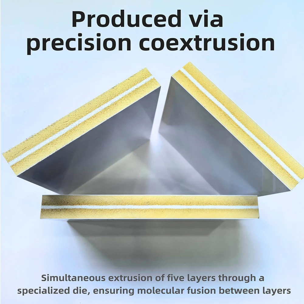 5-layers Pvc Sheet PVC/WPC Co-Extrusion Board Waterproof Anti-termite for Furniture Wardrobe