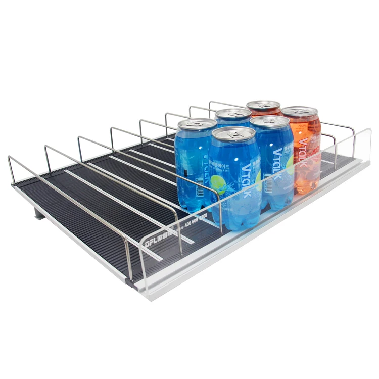 Custom Size Refrigerator Shelf Organizer Fridge Freezer Beverage Cooler Gravity Feed Roller Shelf System