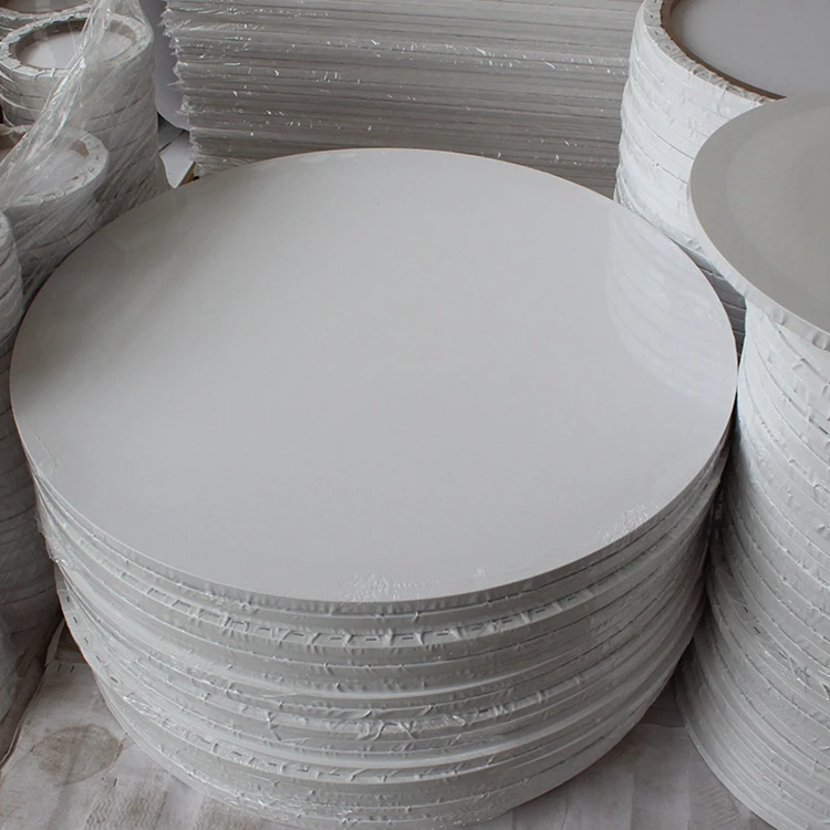 Custom Size Round Stretched Canvas Board with MDF Frame Waterproof and 1.5cm Thickness for Oil Acrylic Paints