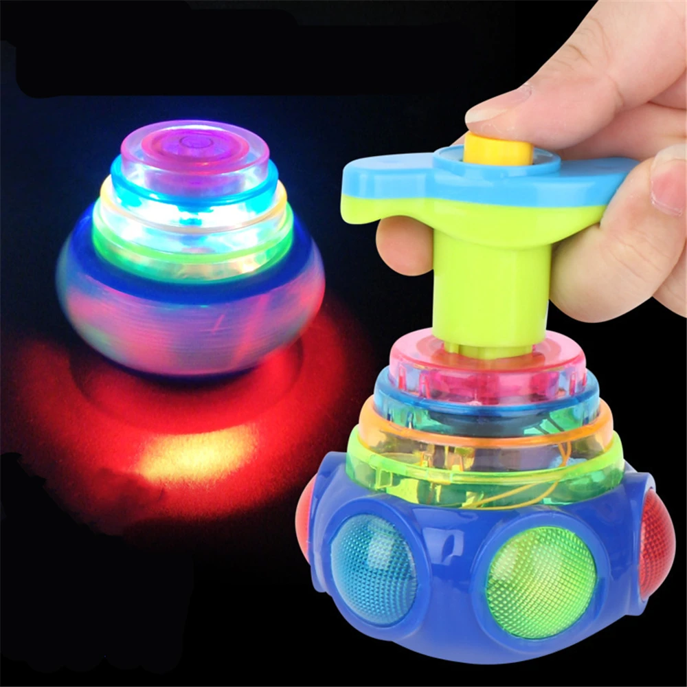 Spin Top Toys,Led Light Up Flashing Music Spin Tops For Kids Gifts Birthday Party Favors Goodie