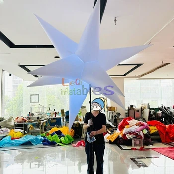 Inflatable Star Walking Puppet Model extra Large Led Star Balloons Event Light Decor Props for Night Club Street Parade Stage