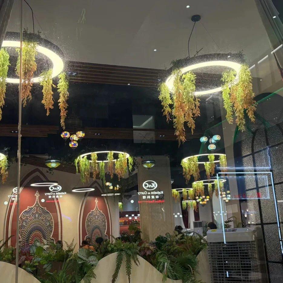 Lampu Gantung Seni Cincin Tanaman untuk Restoran, Klub, Hotel, dan Ruang Komersial—111 V–240 V, Garansi 3 Tahun