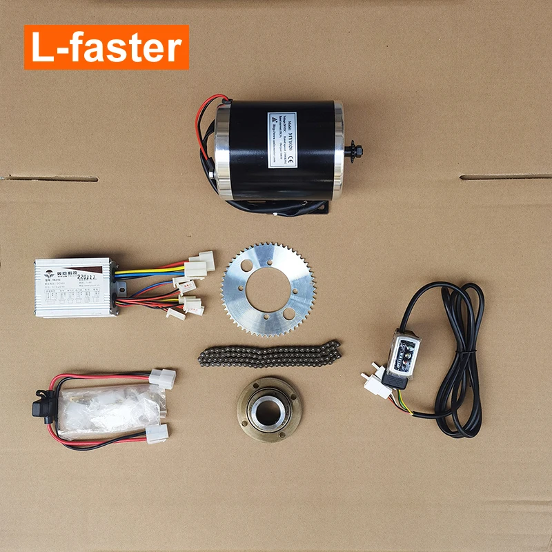 Cheap Diy 48V 1000W Electric Scooter Go Kart Brushed DC Motor 80cc Motorised Bike Kit