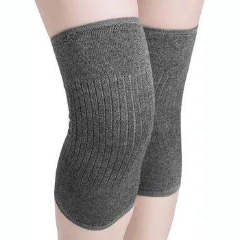 protective compression Knit Warmer Arthritic Stretchy Night Knee Pain Relief Warming wool knee sleeve for Yoga Training Sleep