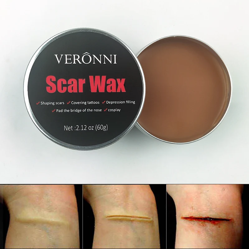 Cera Para Cicatrices Festicy 30g – Scar Wax Para Efectos Especiales De Halloween – Heridas Y Cicatrices Realistas En Piel