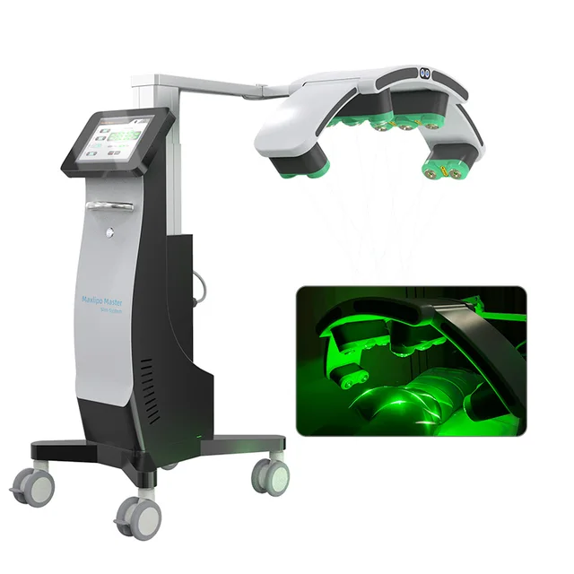 6d Laser Body Shape Machine Slim Risk Free Cold Laser Therapy Device 6D 10d Lipo Laser Slimming Green Light 532 Nm EMSlim