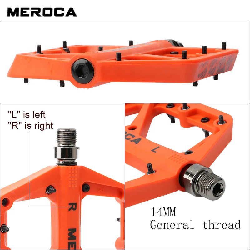 MEROCA パンダペダル 3ベアリング メロカ自転車ペダル3ベアリング滑り止めmtbペダルシール3