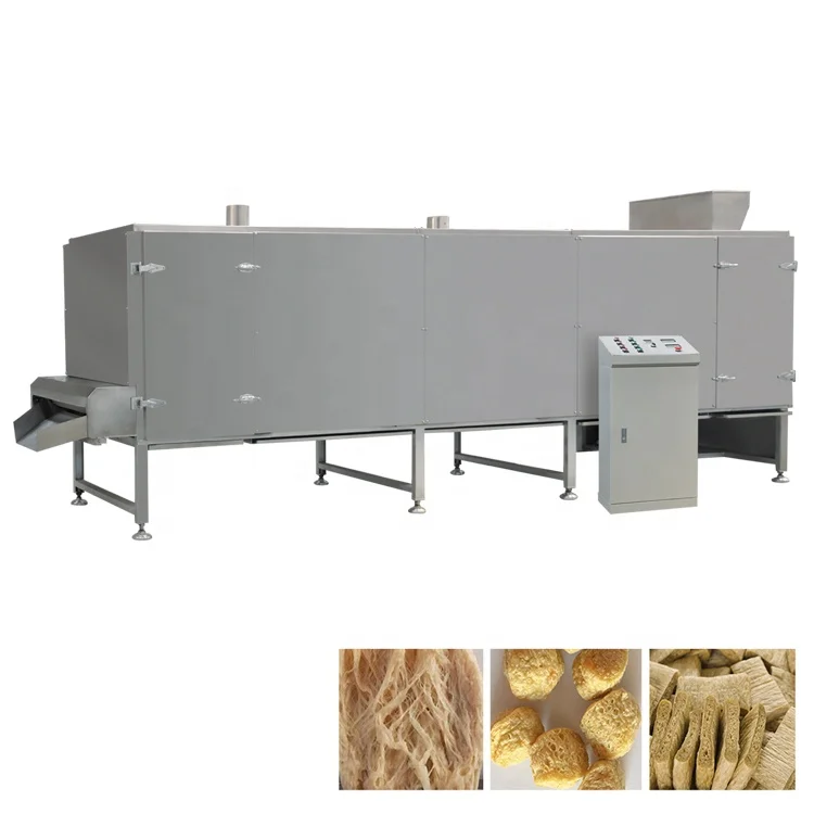 250kg/h Tissue Textured Protein Meat Making Machine Vegetarian Food Production Line Soy Protein Chunks