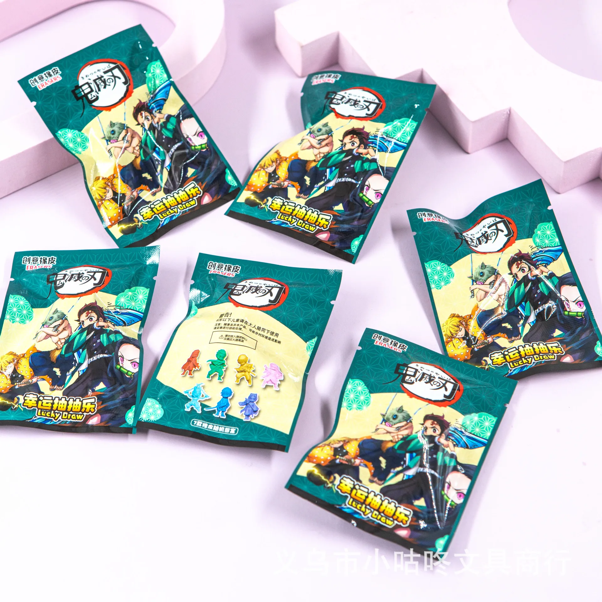 Истребитель демонов аниме ластик сумка для слепых креативные Канцелярские Товары детей Tanjiro Nezuko