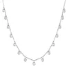 Collier zircon blanc