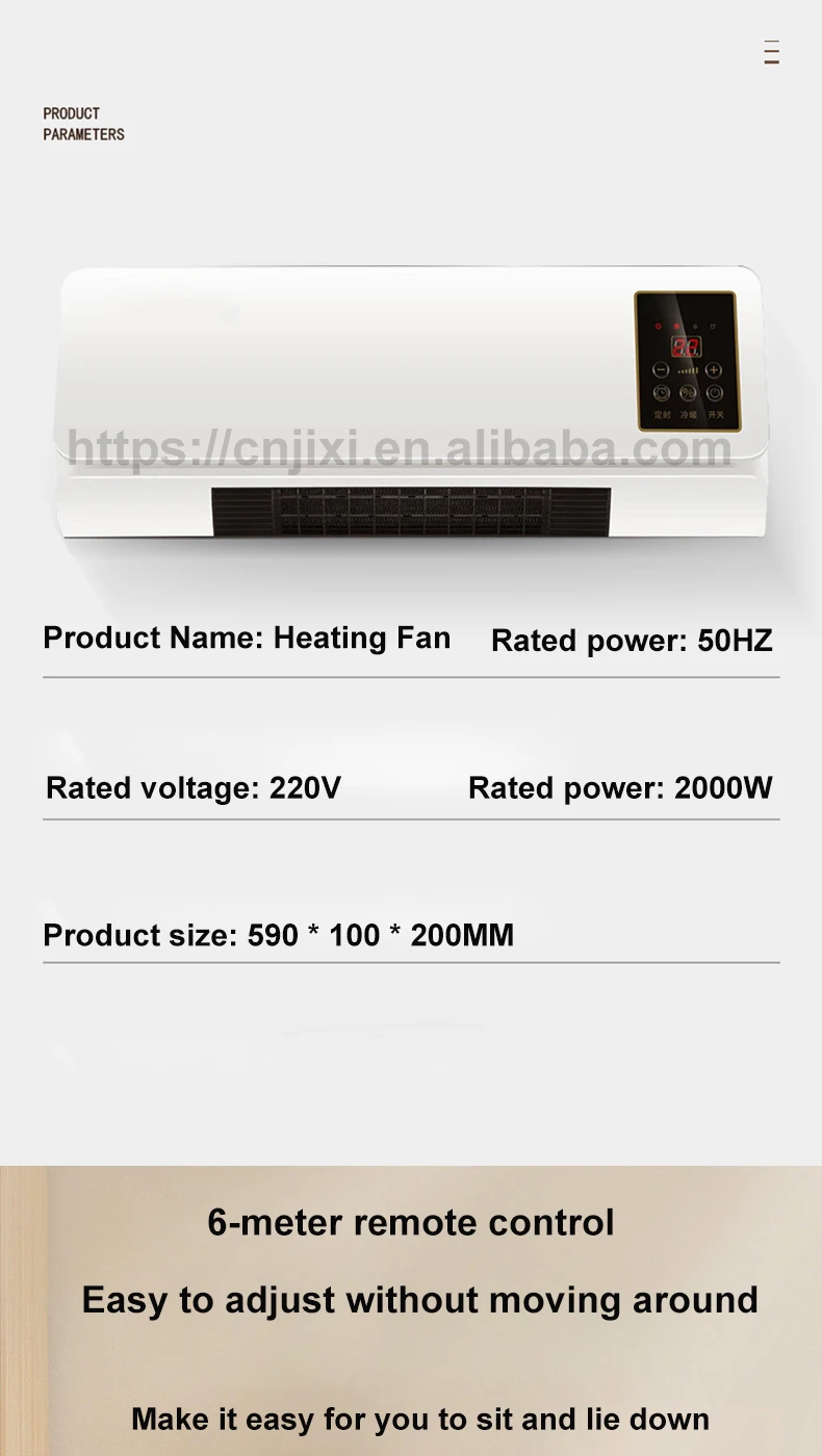 Electric Heater And Air Conditioner Combo Wall/desktop Mounted Electric