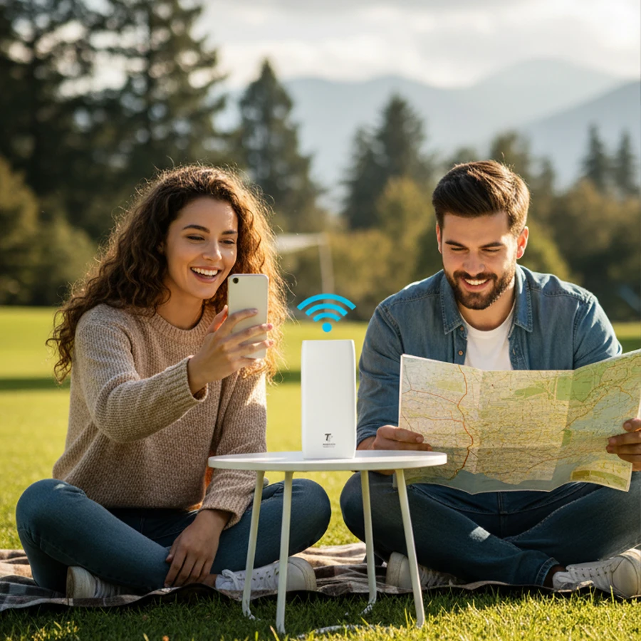 Global Frequency Bands Multi-Carrier Switching SIM Card Supported Global Version MiFi 10000mAh Battery