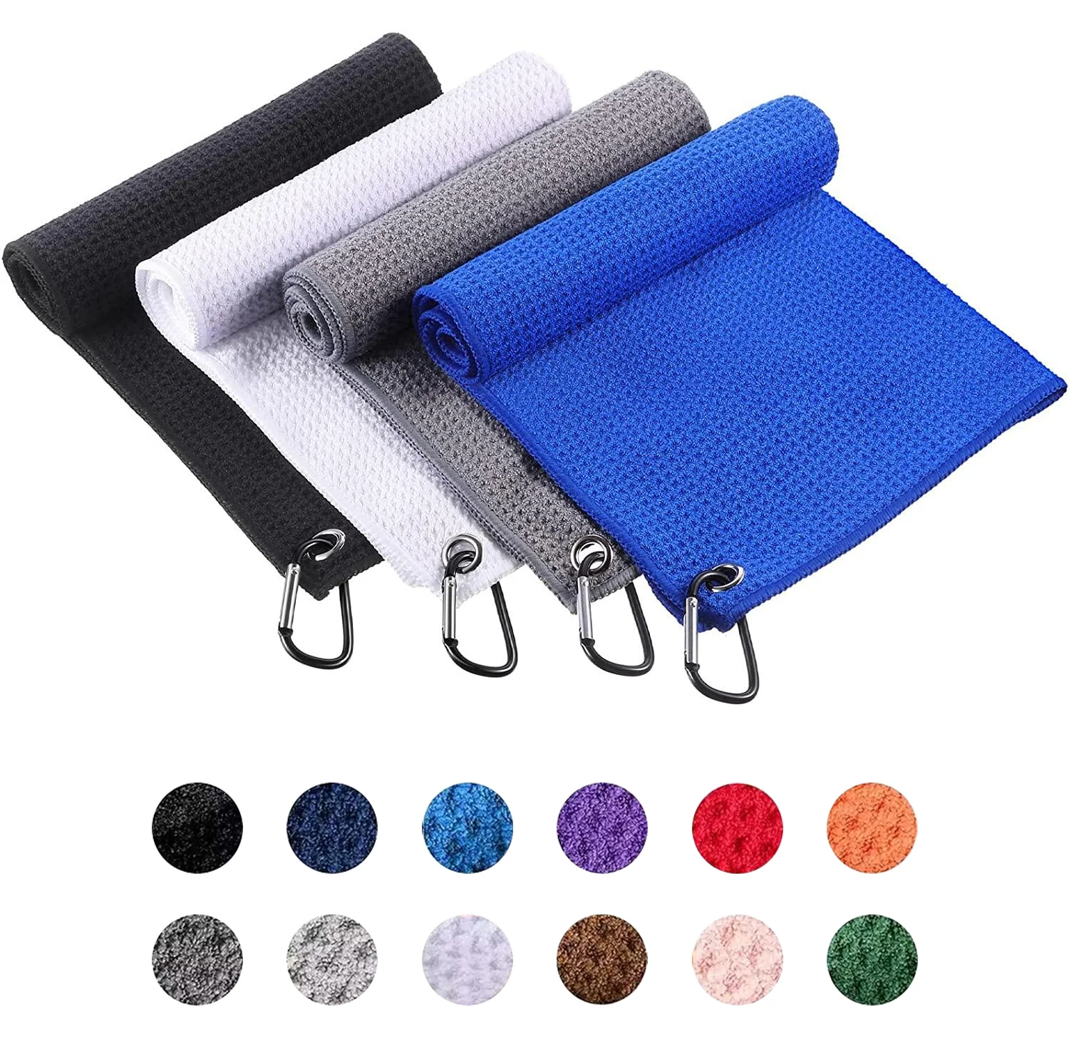 gros de serviettes de sport en microfibre serviette de golf logo brodé pour club de golf