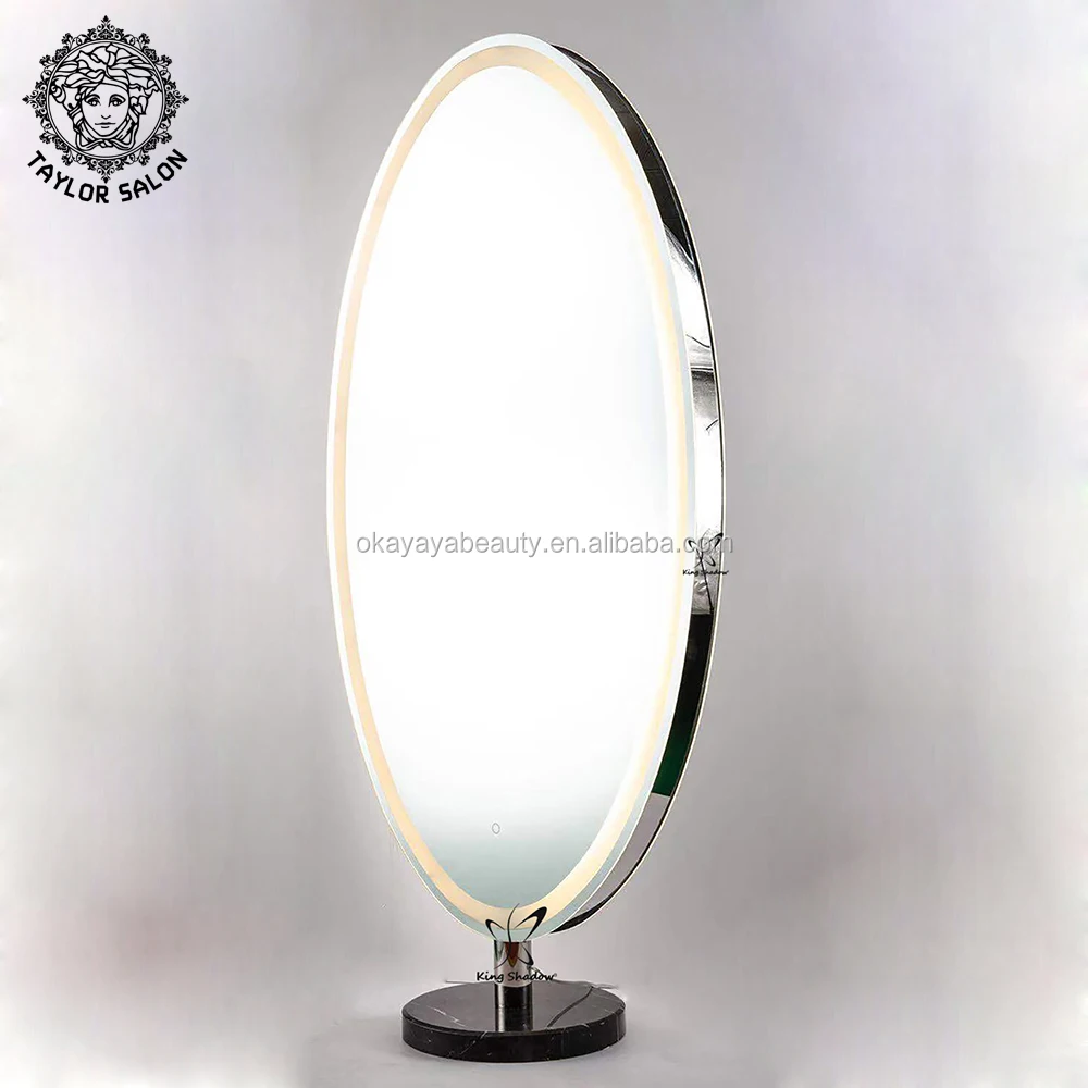 Salon Furniture Diamond Double Sided Styling Station Barber Mirrors