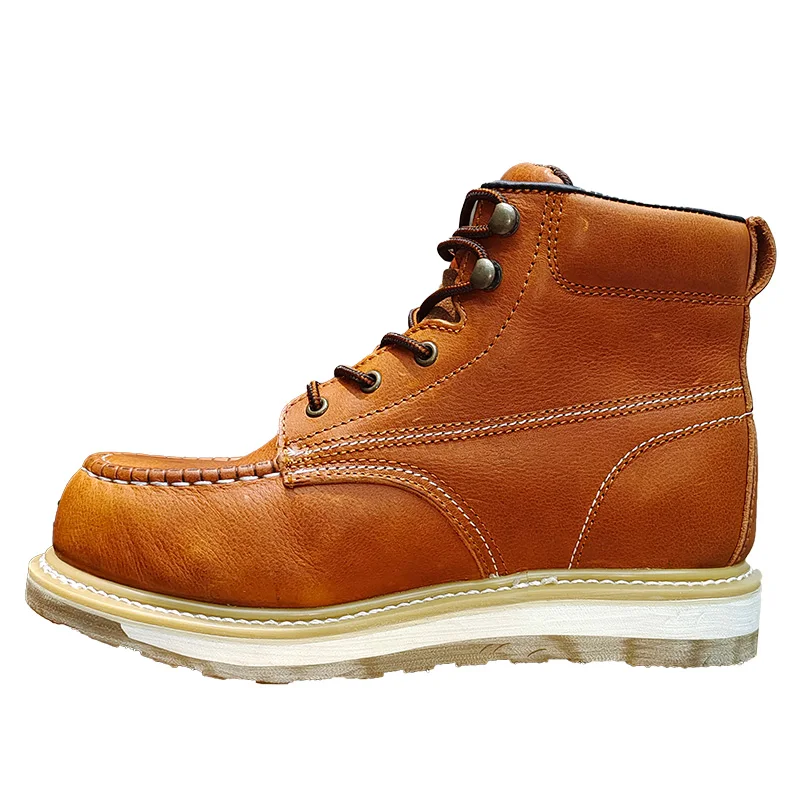 Best Seller On Industrial Working Men Safety Steel Toe Boots Anti Slip