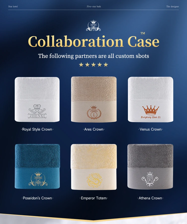 Hotel pure cotton towel enlarged and thickened bath towel bathroom face washing towel set