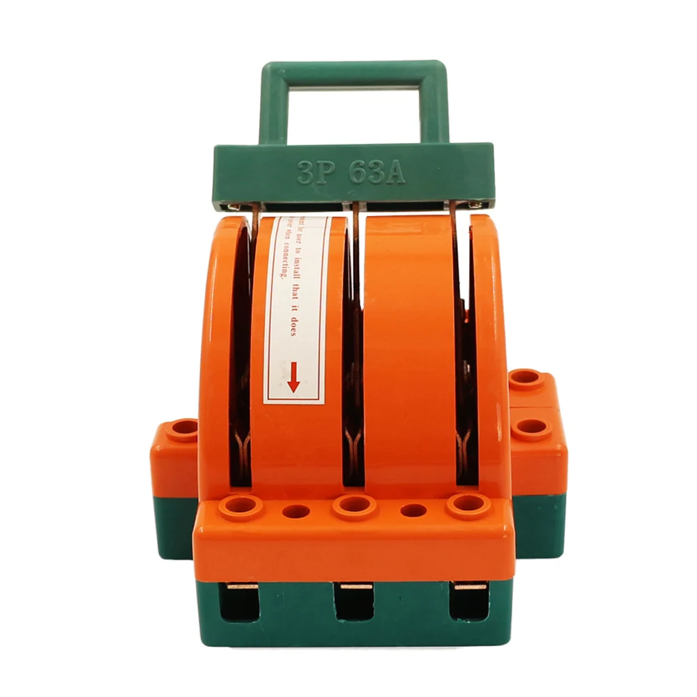 3 Phase Type Double Throw Knife Switch Change Over Electrical Blade Knife Switch with Copper Material