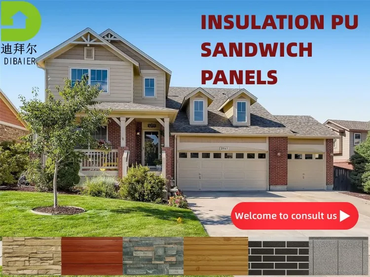 3d Pu Foam Polyurethane Decorative Metal Siding Exterior Wall Cladding Panels Sandwich Panels