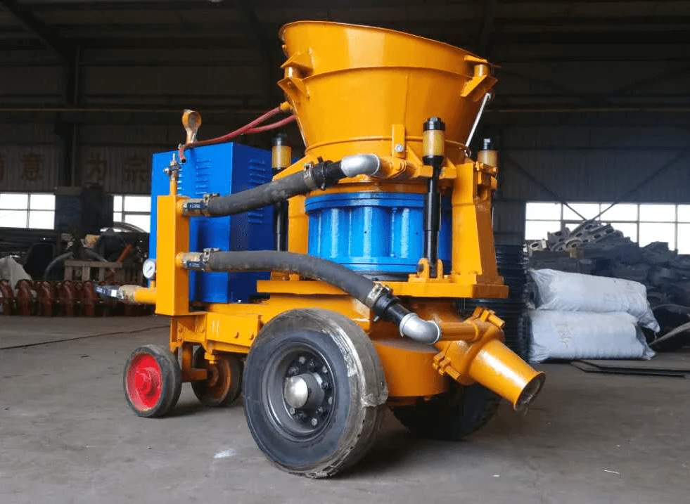 Small Dry Electric Shotcrete Spray Refractory Gunning Gunite