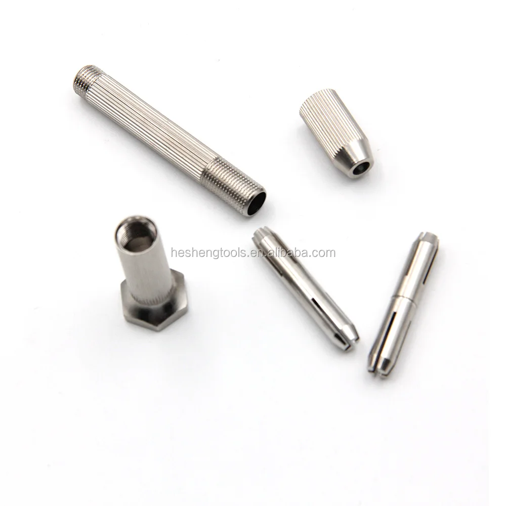 🛠 Mini Perceuse Manuelle Aluminium + 10 Micro Forets - Hand Twist