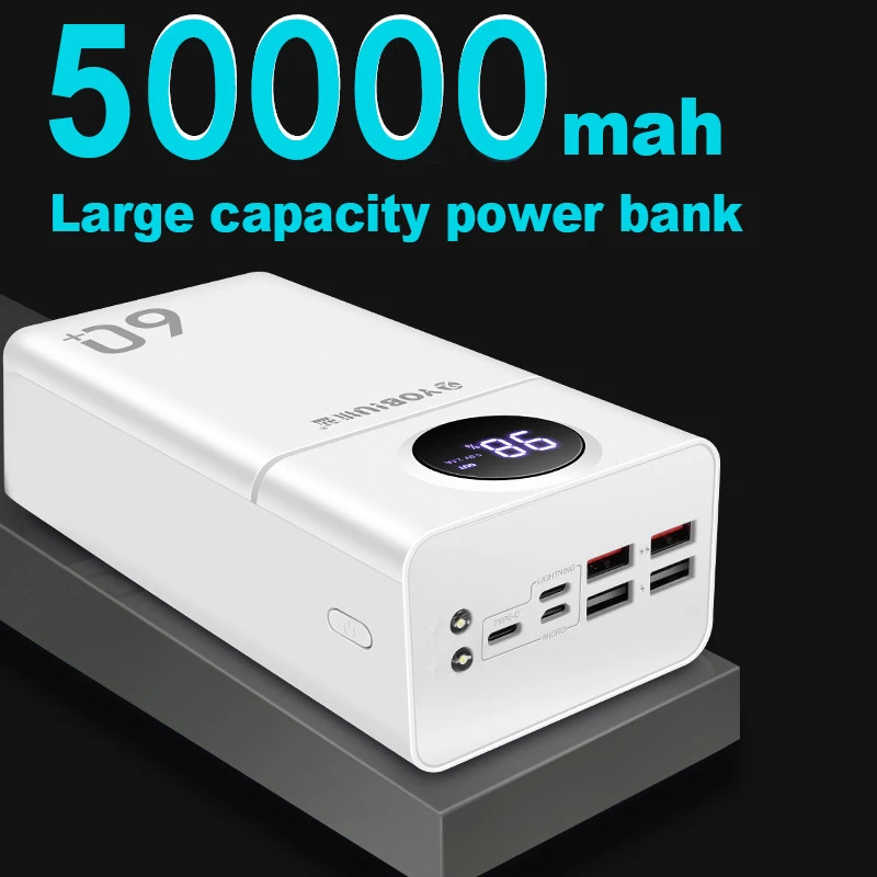 Buy Wholesale China Oem Logo 50000mah Powerbank Larger Capacity Power Bank  Portable 50000mah Power Banks For Camping & Oem 50000mah Powerbank at USD  22.2