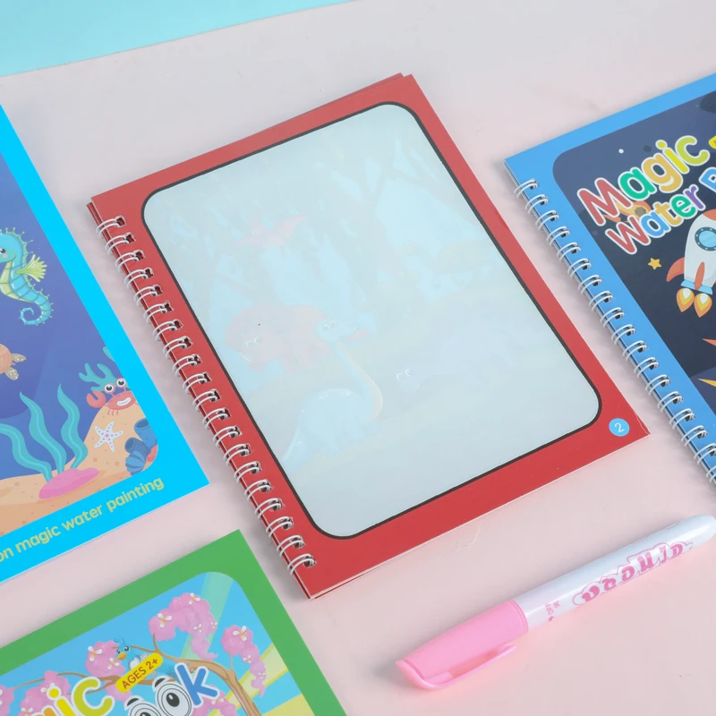 Colorful Cartoon Writing Magic Water Book Drawing Book Doodle Book with Magic Pen