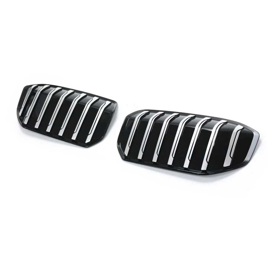 product tiypeor car automotive parts front grille silver black glossy decal compatible for bmw i3 2023 model553-6