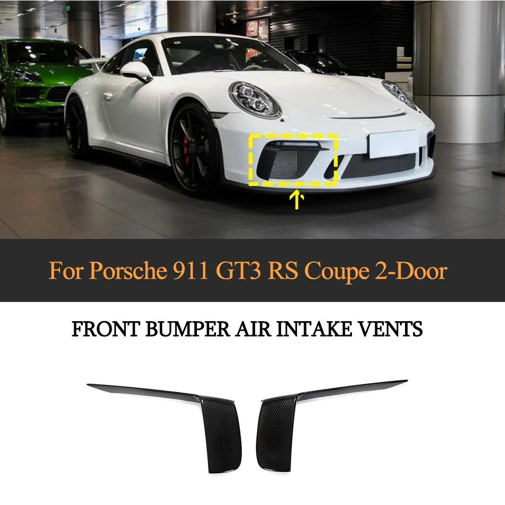 Carbon Fiber 991 GT3 Front Bumper Canards FinsためPorsche 911 991