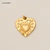 Charm double coeur étoilé