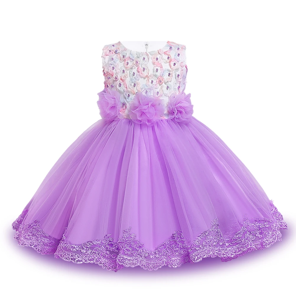 European Style Girl Wedding Dress For Kids Lovely Birthday Party Tutu ...