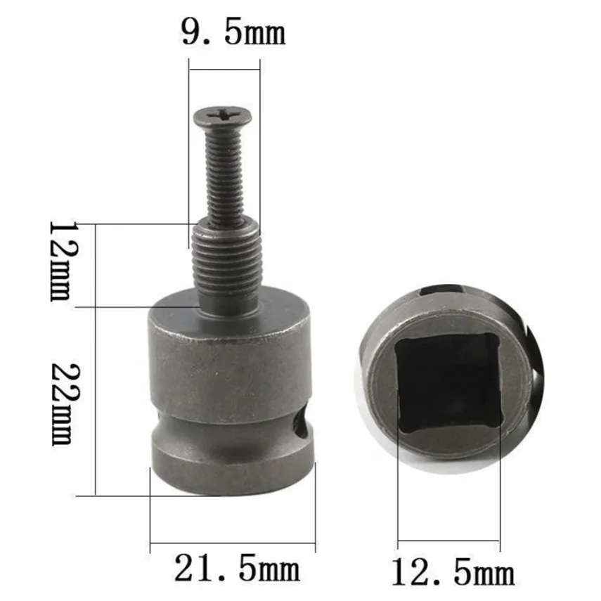 Impact Driver Adaptor 1/2 drive to 1/2x20UNF Drill Chuck details