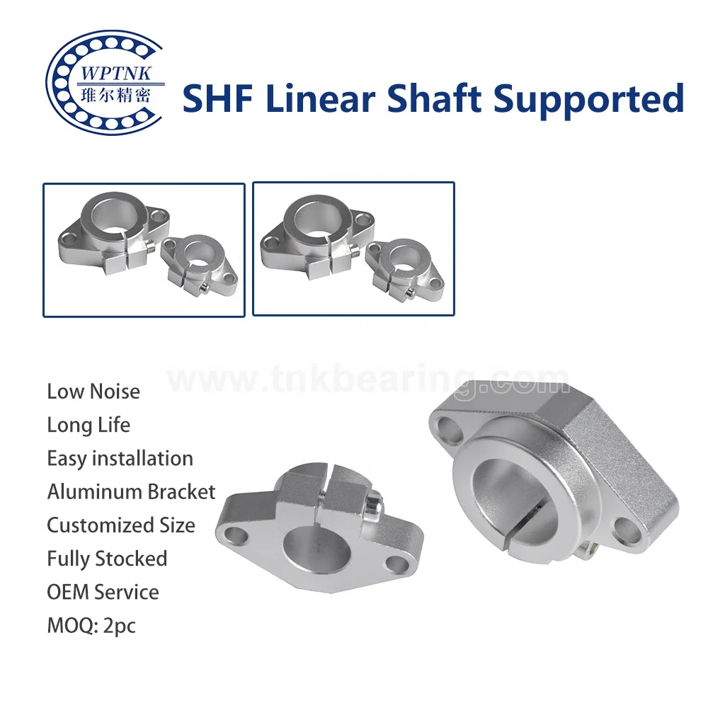 Supports De Rail Linéaire SHF40 - Lot De 2, En Alliage D'aluminium, Pour Arbres De 40 Mm De Diamètre - Pour CNC, Imprimantes 3D, Robots