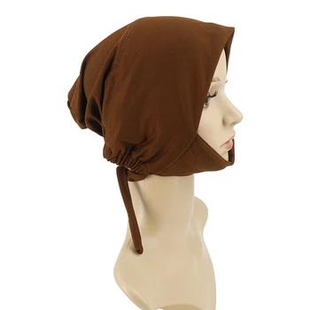 Premium Hijab Under Cap - Suede Brown