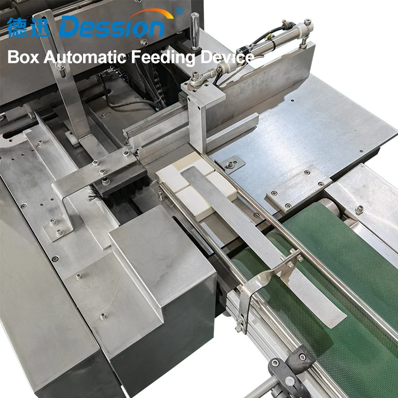 Automatic Perfume Box Transparent Film with Tear Line Cellophane Wrapping Machine Cosmetic Carton Bopp Film Packing Machine