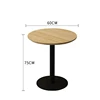 round Table wood (dia 60*75cm)
