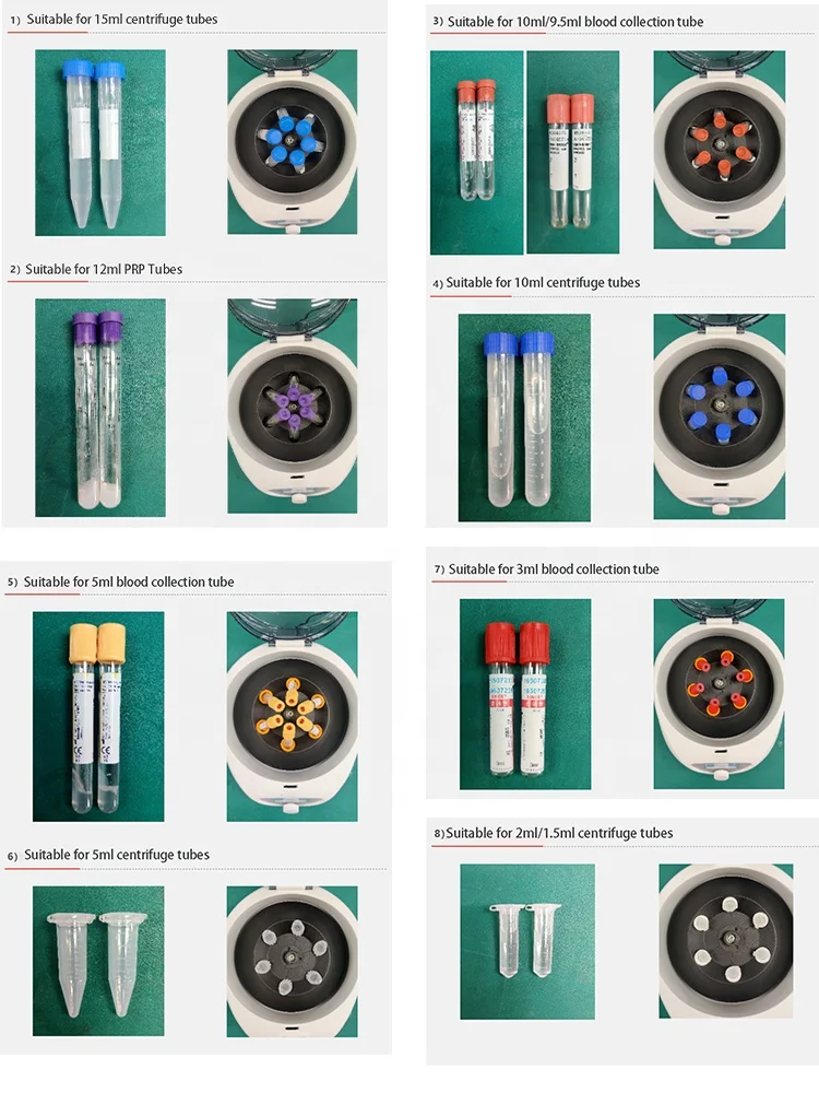 Cf0506 Platelet Rich Plasma Centrifuge Prp 1.515ml Clinical Blood Prf