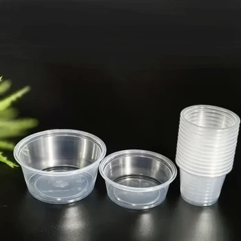 Wholesale Hot Sale Factory Price Plastic Bulk Dessert Plastic Sauce Condiment Souffle Cups with Lids