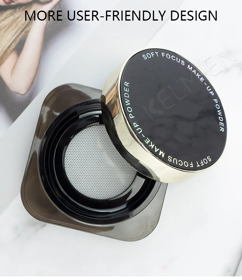 Customized Empty White Compact Powder Case Wholesale Crystal Square