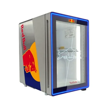 Mini Energy Drink Fridge Redbull - Display Cooler with Glass Door