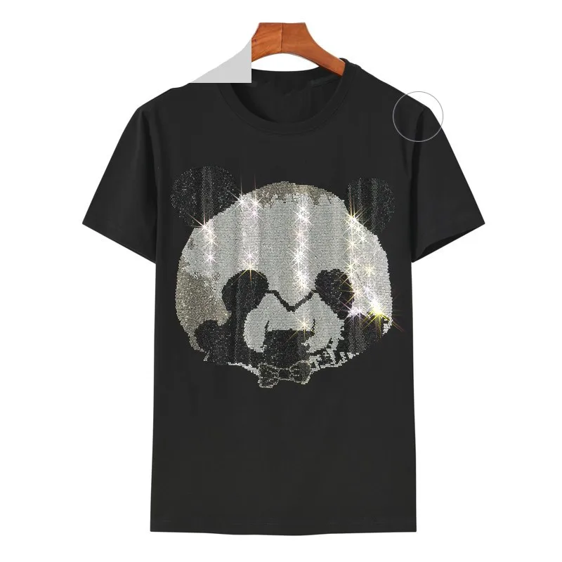 Fashionable free sample Taurus tshirt heat transfer stickers hot fix rhinestone iron on transfer