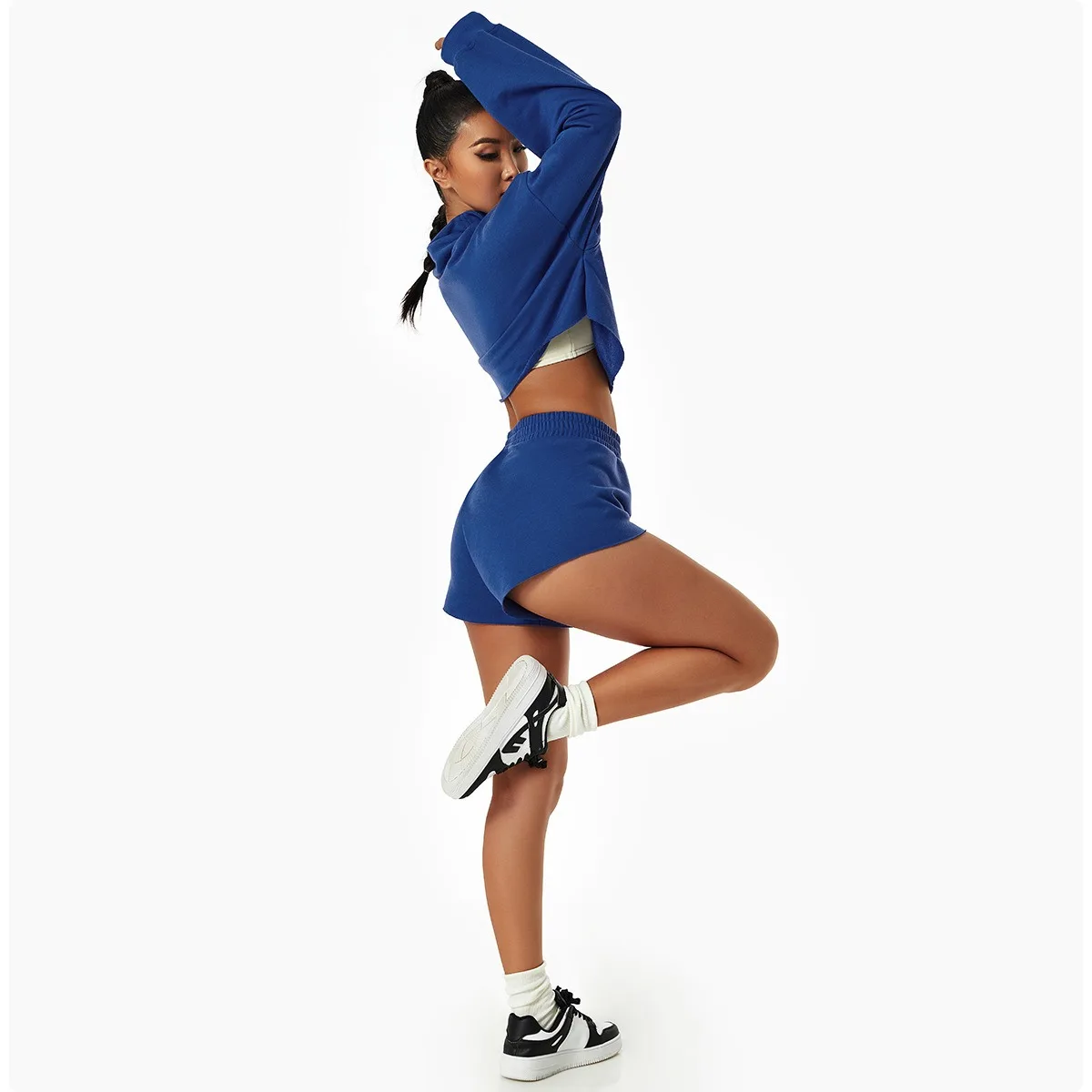 Custom Logo Fitness Quick Dry Sweatshirt Women Active Wear Zip Up