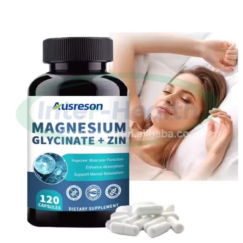 Ausreson Magnesium Capsules Explosions Beverage Bagged Electrolyte Mixed Granules Calm Magnesium Glycinate Capsules