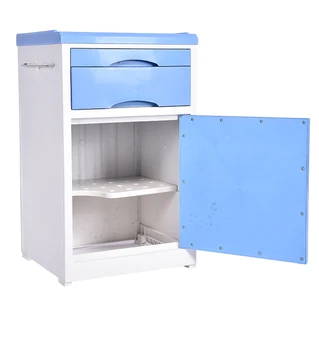 Customizable cabinets abs medical hospital bedside tables with storage