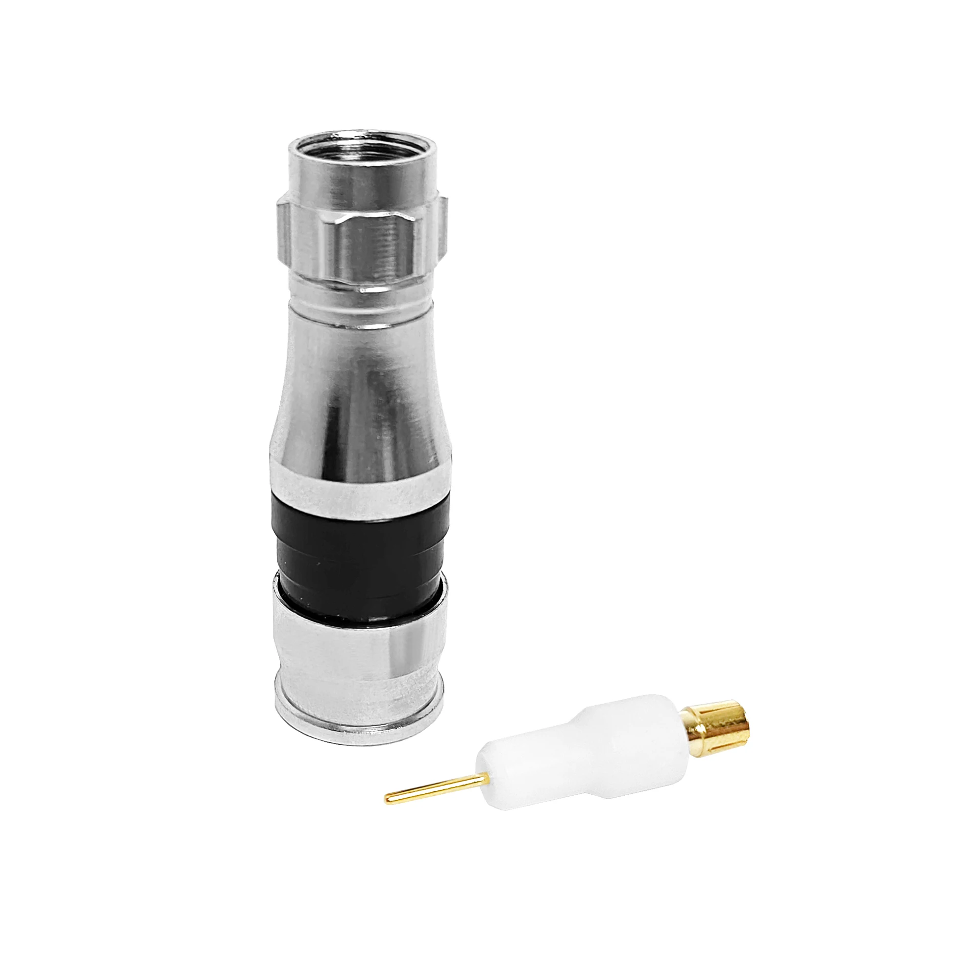 Výrobce dodává F mužskou zástrčku pro WTR400 WTLMR400, kompresní typ konektoru pro WTR400 RG11 RG8 RF koax Koaxiální konektory