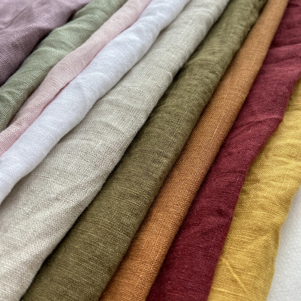 Lz Luxury Greige Organic Linen Fabric 100 Soft Wholesale Buy Organic
