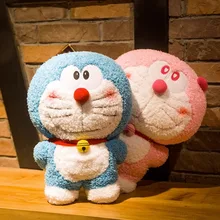 Hot Selling Doraemon Jingle Cat Squishy Stuffed Animal Toys Custom Cartoon Plush Toys Blue Doraemon Plush Toys for Kids