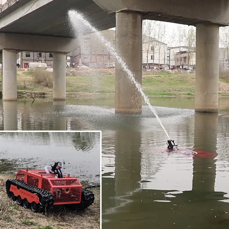 IP68 Waterproof Electric Amphibious Vehicles AVA-U13 Underwater Robot Chassis Underwater Ship Hull Cleaning Robot with CE