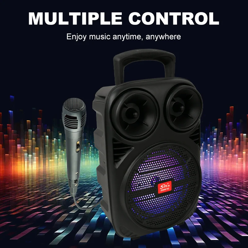 Sing-e ZQS6162 Portable Bluetooth Outdoor Speaker for Parties - K