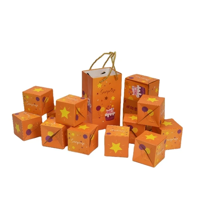 Hot selling custom explosive design pop-up gift box pop-up explosion colorful confetti birthday bomb surprise gift box
