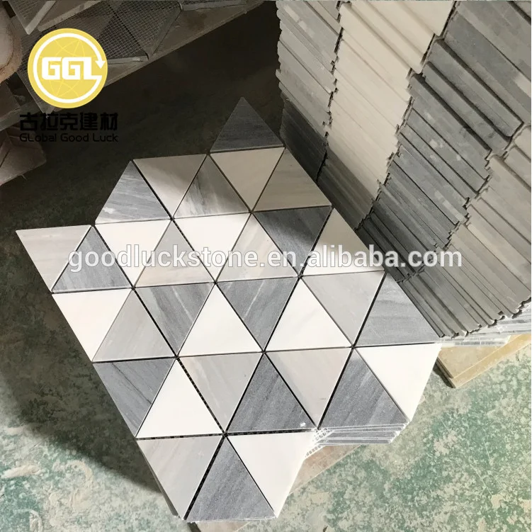 Hot Sale Color Mixed Triangle Mosaic Bathroom Tile Kitchen Backsplash